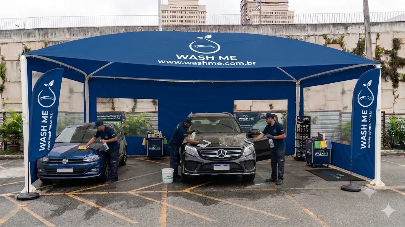 Estética automotiva Washme — capa