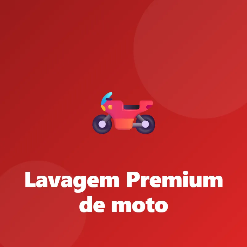 Lavagem Premium de moto