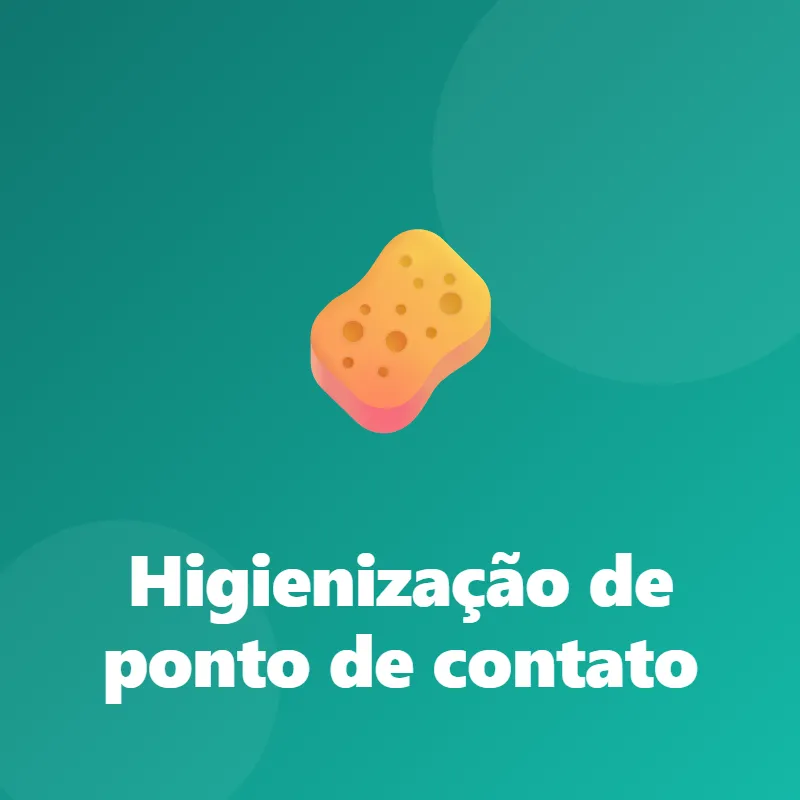 Higienização de ponto de contato