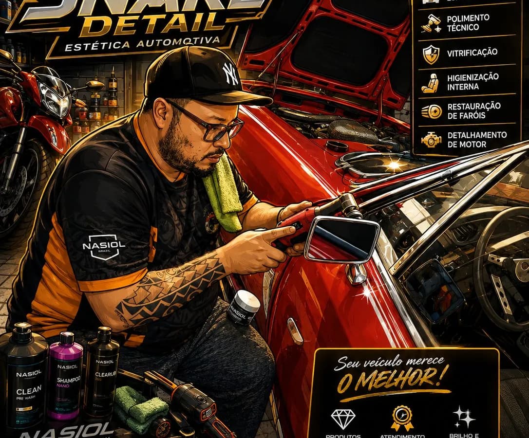 Snake Detail estética Automotiva — capa