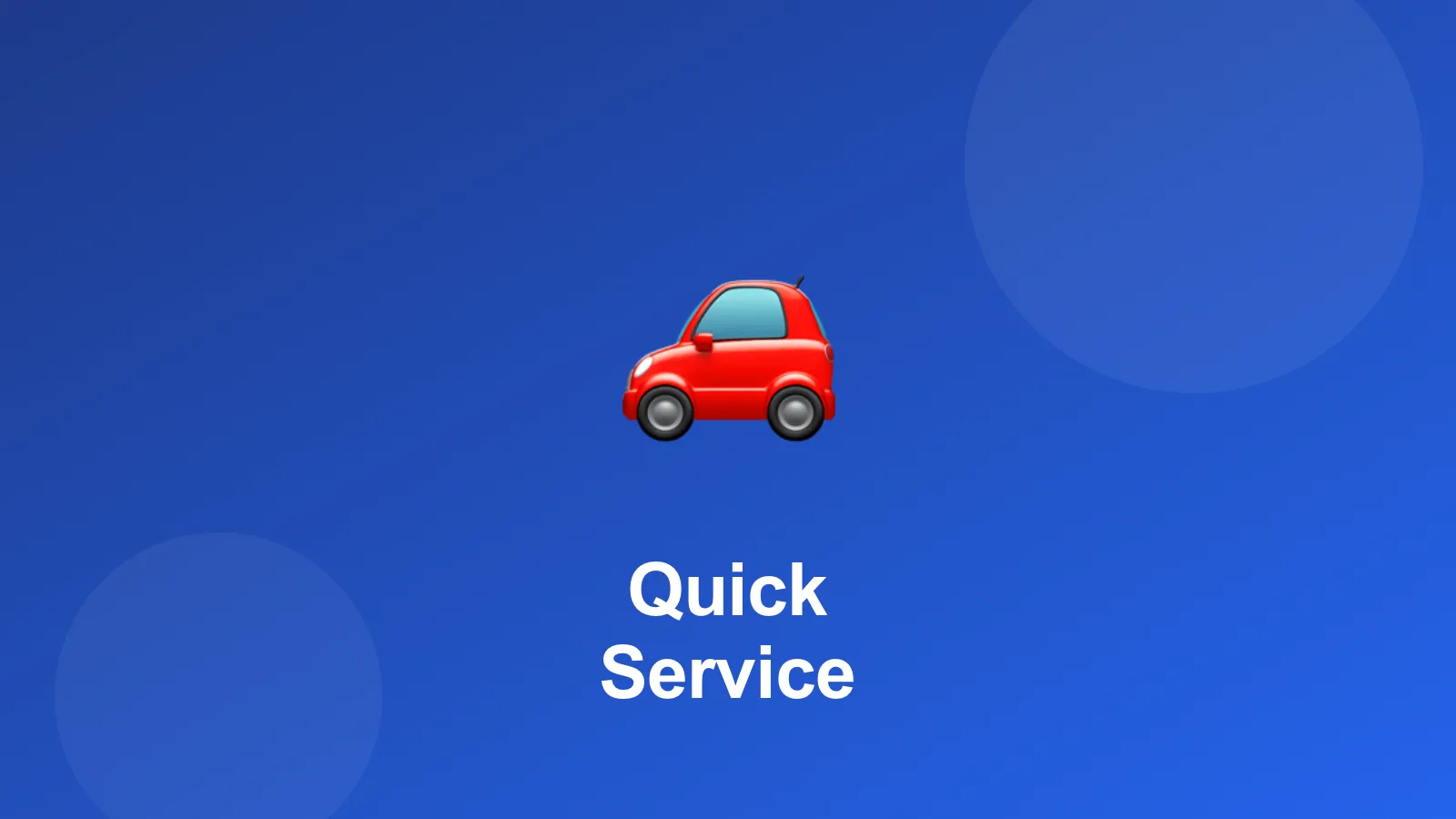 Quick Service — capa