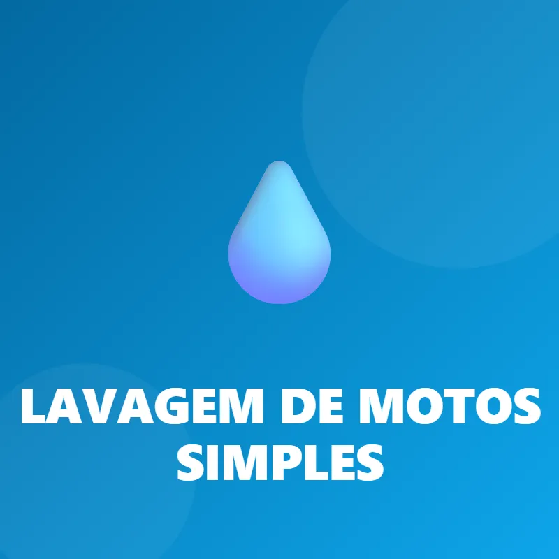 LAVAGEM DE MOTOS SIMPLES