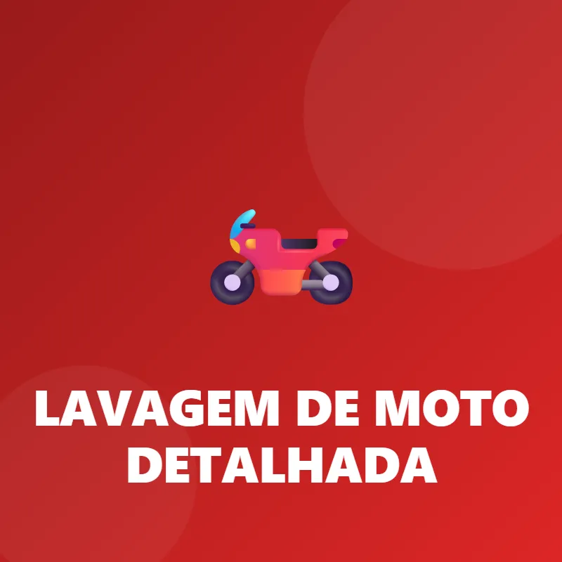 LAVAGEM DE MOTO DETALHADA
